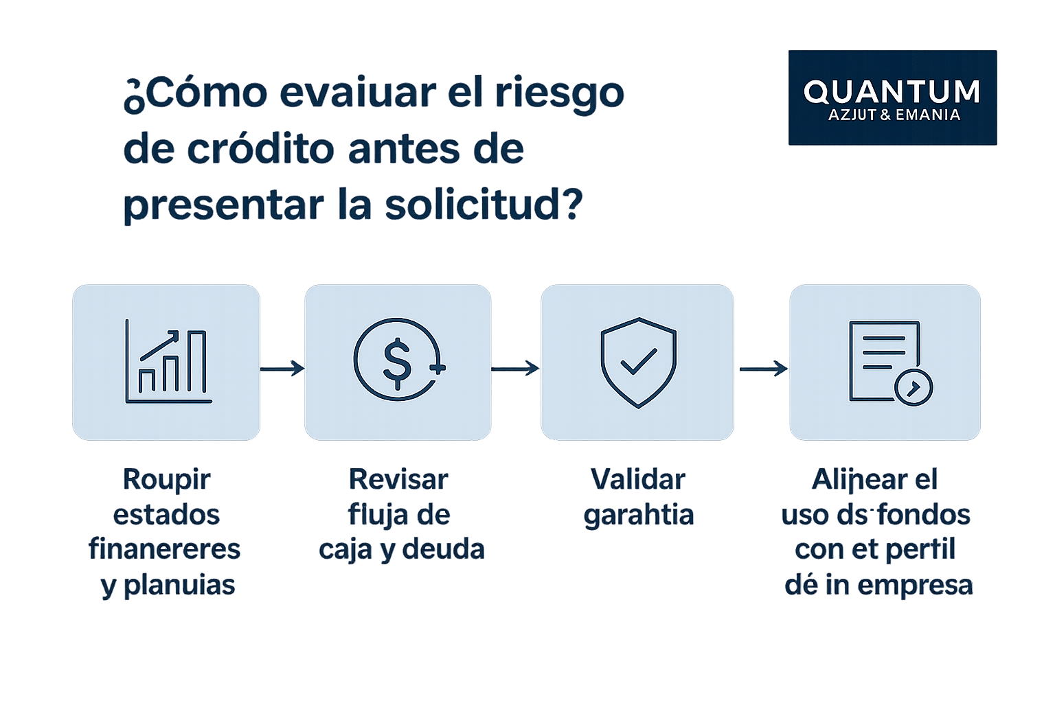 Crédito comercial en Panamá: requisitos bancarios para empresas 3 Quantum-Finance Panama Flujo de preparación para solicitar un crédito comercial en Panamá